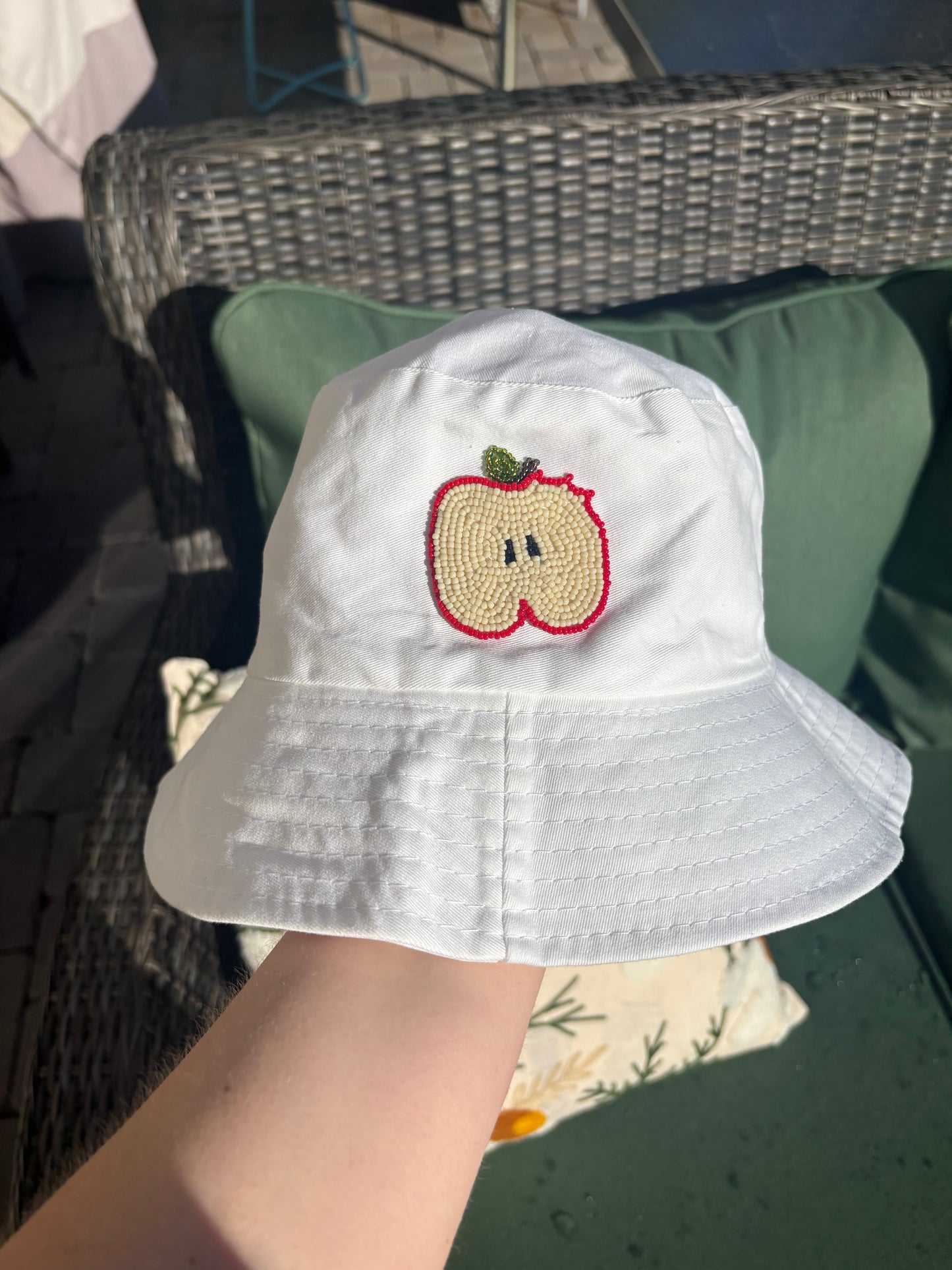 Apple Beaded Hat