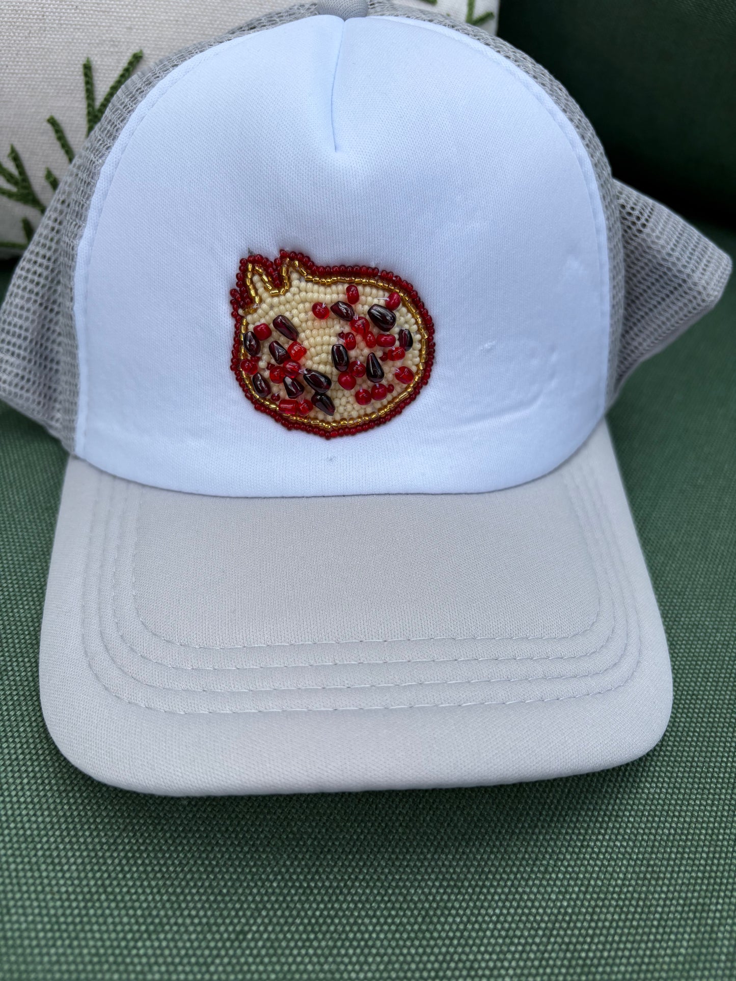 Pomegranate Beaded Trucker Hat
