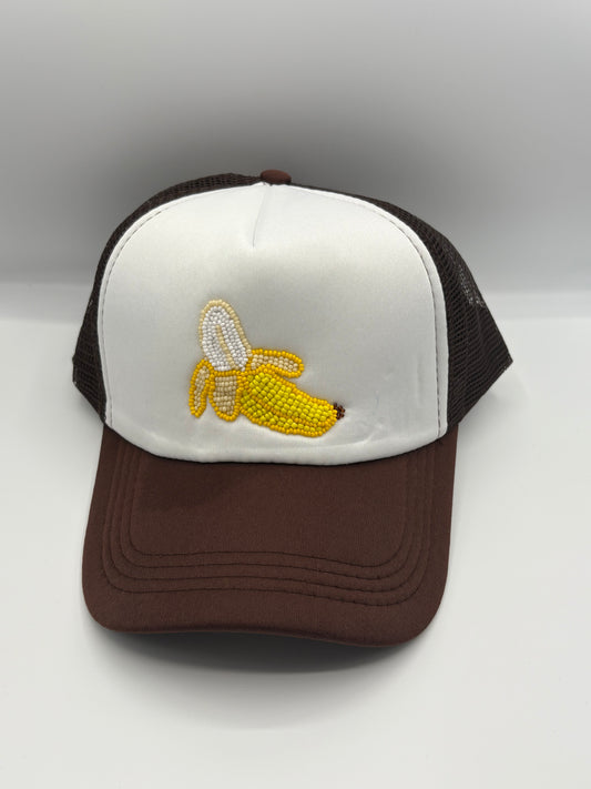 Banana Beaded Trucker Hat